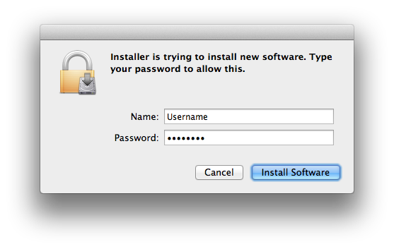 Enter your admin password