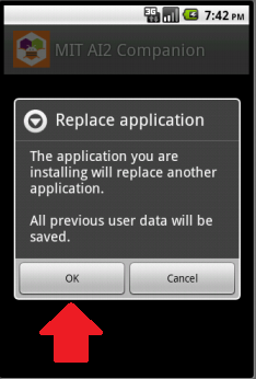 Click Open and then click OK emulator_reinstall