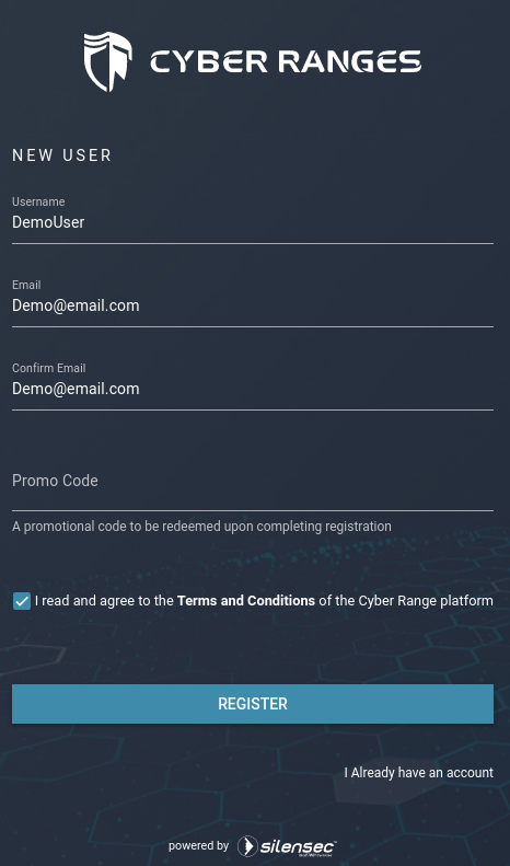 Click Register Register