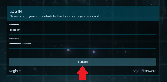 Click login Login