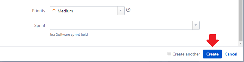 The create issue button issue_create