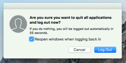 Log Out Confirmation Log Out Confirmation
