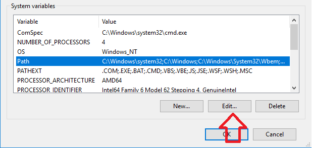 edit system variables system variables