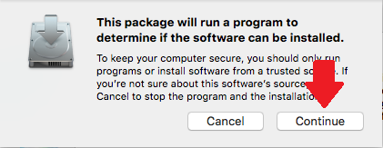 Click "Continue" vbox-secure